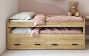CAMA COMPACTO CON CAJONERA MOD AURA 2025