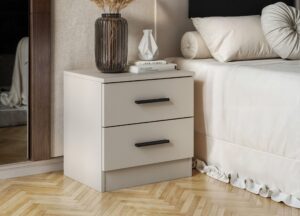 MESITA DE NOCHE 2 CAJONES MOD.AURA 2025