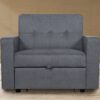 SOFA CAMA 1 PLAZA CON BRAZOS IZAN GRIS