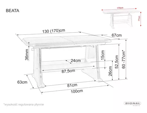 MESA DE CENTRO ELEVADA BEATA - Imagen 4