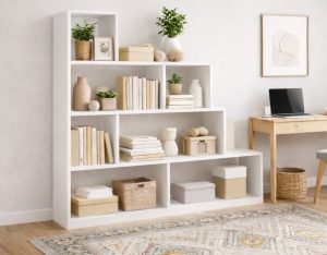 ESTANTERÍA ESCALERA AURA BLANCO