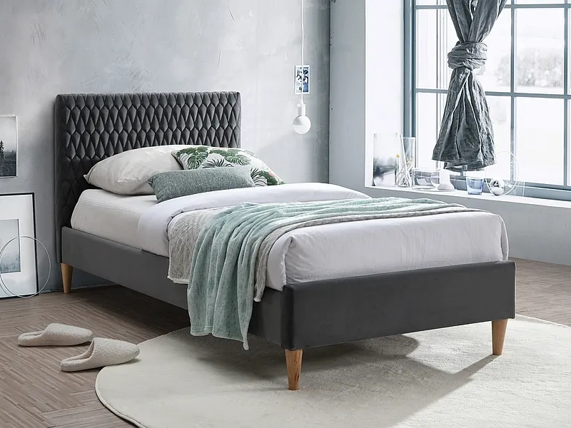 CAMA AZURRO VELVET - Imagen 4